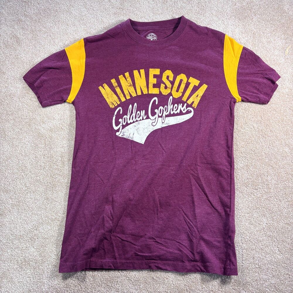 MN Golden Gophers T-shirt maroon and Gold, Size S